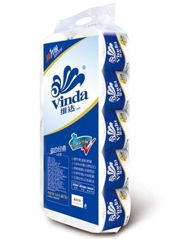 维达 蓝色经典140克卫生纸10卷